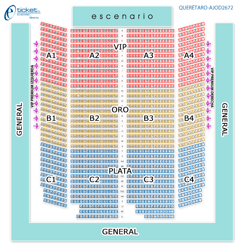 RIO ROMA Auditorio Josefa Ortiz de Domínguez SANTIAGO DE QUERÉTARO Información del evento